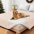 CYCMACO Waterproof Couch Covers for Pets, Waterproof Dog Bed Cover, Anti-Slip Soft Dog Blankets, Couch Cover for Dogs Washable, Pet Blanket for Puppy Large Dogs Cat (82x82 Inch, Beige)