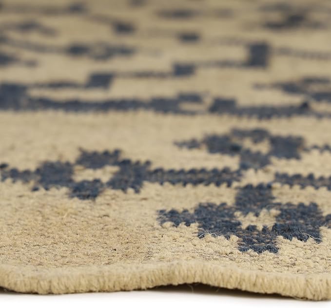 Klim Wool Jute Rug – Handwoven Elegance and Durability (Design 18)