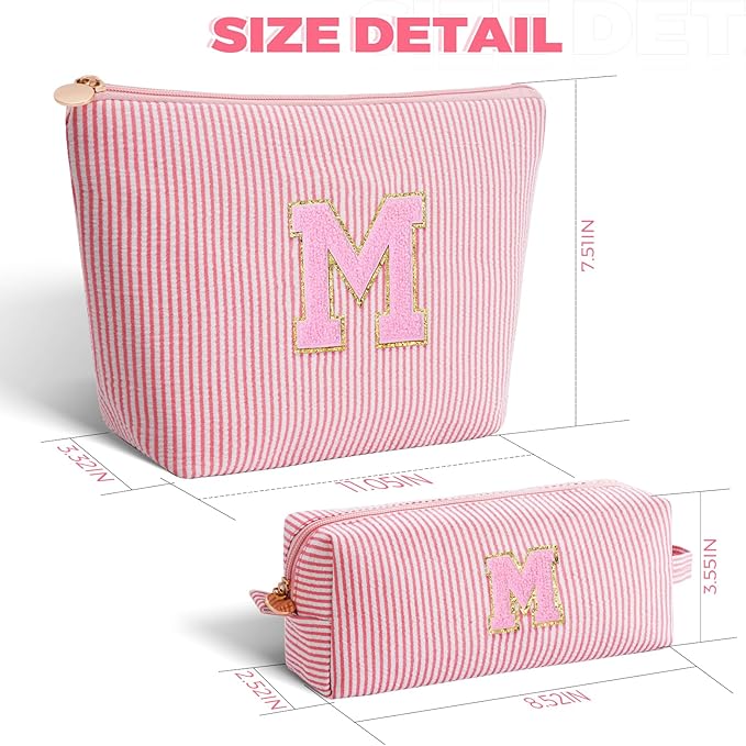 Btffitting Mothers Day Gifts for Mom,Mum Gifts from Daughter,Birthday Gifts for Wife Sister Her,Mother in Law Gift,Mama Gifts Idea,Makeup Bag Set Cosmetic Bag - Peach,M