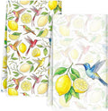 Ruirichfun Lemon Kitchen Towels,Set of 2 Spring Dish Towels for Kitchen Cute Lemon Flower Decoration Towels Microfiber Absorbent Reusable Cloth Dish Towel for Decorative Housewarming Vintage Design