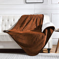Yaning Waterproof Blanket for Bed Couch Sofa, Soft Liquid Pee Proof Pet Blanket for Dog Puppy Cat, Reversible Sherpa Fleece Furniture Protector (Caramel, 60x80 inches)