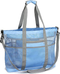 F-color Mesh Beach Bag Family - Large Tote Bag for Cruise Pool Toys Beach Vacation Essentials