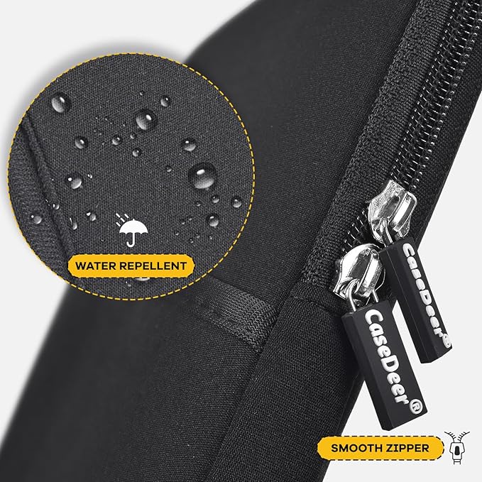 9-11 Inch Tablet Sleeve for 11 inch iPad Pro M5 M4 & Air M2 M3 2025, iPad A16 11th, 10.9 Air 5/4th, Galaxy Tab A9+/ S9 S8 Bag,Black