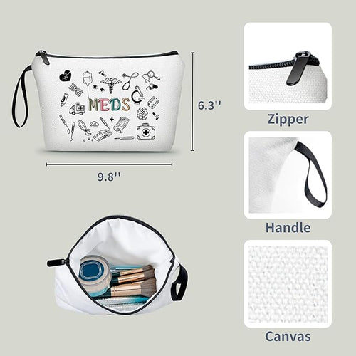 ARIOSEY Medical Bag,Doctor Gifts,Meds Cosmetic Make Up Bag,Medicine Bag for Traveling,Doctor Gifts for Women,Gifts for Teen Girls,Friendship Gifts for Women