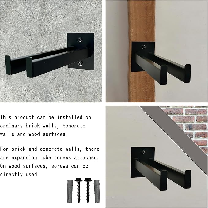JLDGMXCDZ Wall Mounted Tool Rack, Heavy Duty Tool Rack for Heavy Tools Such as Shovels,Snow Shovel And Rakes, With Metal Screws and Anchors