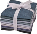 Craftido - 11 Options Solids with Tweed Tonals - Assorted Color Cotton Quilting Fabric Bundles 10pcs Fat Quarters 18"x21" - Medium Weight 5.2oz - for Quilting, Sewing and Crafts - Monochrome