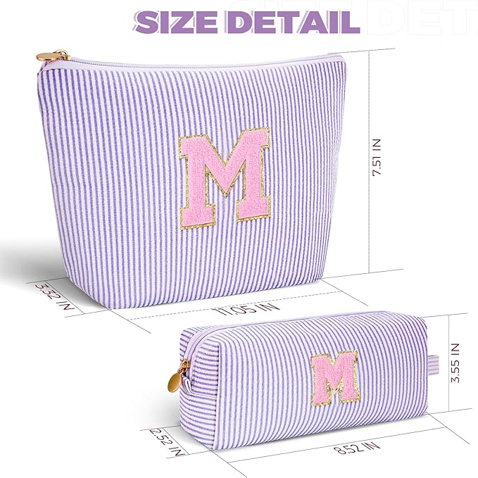 Btffitting Mothers Day Gifts for Mom,Mum Gifts from Daughter,Birthday Gifts for Wife Sister Her,Mother in Law Gift,Mama Gifts Idea,Makeup Bag Set Cosmetic Bag - Lavender,M