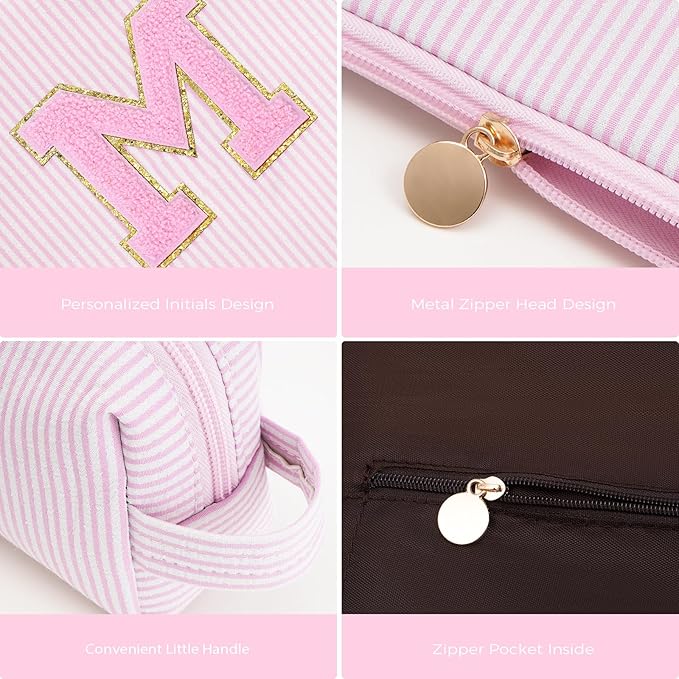 Btffitting Mothers Day Gifts for Mom,Mum Gifts from Daughter,Birthday Gifts for Wife Sister Her,Mother in Law Gift,Mama Gifts Idea,Makeup Bag Set Cosmetic Bag - Pink,M