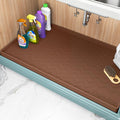 TigeJoy 28" x 19" Under Sink Mats for Kitchen Waterproof, Leak-Proof Silicone Mat Sink Protector and Cabinet Liner, Kitchen Essentials Organizer and Storage, Boot or Shoe Tray, Pet Feeding Mat