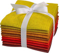 Craftido - 11 Options Solids with Tweed Tonals - Assorted Color Cotton Quilting Fabric Bundles 10pcs Fat Quarters 18"x21" - Medium Weight 5.2oz - for Quilting, Sewing and Crafts - Autumn Hues
