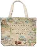 Xplorer Maps Canvas Tote Bag with Handles, Cloth Grocery Shopping Bag, Reusable & Eco-friendly Bag, 100% Cotton, Washable