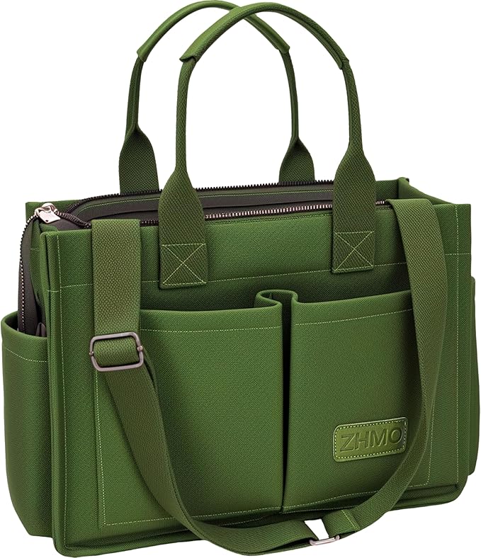 ZHMO Canvas Tote Bag for Women,Women's Bags Crossbody Bags Work Laptop Tote Bag Large Handbags Purse for Travel Nurse Teacher