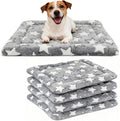 Dog Bed Mat 4 Pcs - Reversible Dog Crate Bed Mats, Soft & Breathable Kennel Pad, Durable Crate Bed for Medium Dogs & Cats