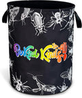 Be Kind To All Kinds Laundry Basket Moths Crickets Animal Oxford Cloth Laundry Hamper With Handle Foldable Portable Clothes Storage Basket 18.9 X 16.5 In Storage Bag For Laundry Room/Bathroom/Bedroom