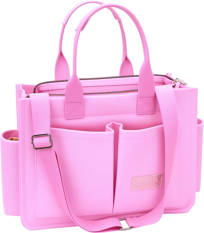 ZHMO Canvas Tote Bag for Women,Women's Bags Crossbody Bags Work Laptop Tote Bag Large Handbags Purse for Travel Nurse Teacher