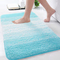 Arotive Microfiber Bathroom Rugs, Shaggy Soft and Absorbent Bath Rug, Non-Slip, Thick Plush Machine Washable Dry Bath Mats for Bathroom, Tub and Shower, 30x20, Sky Blue, Rectangular