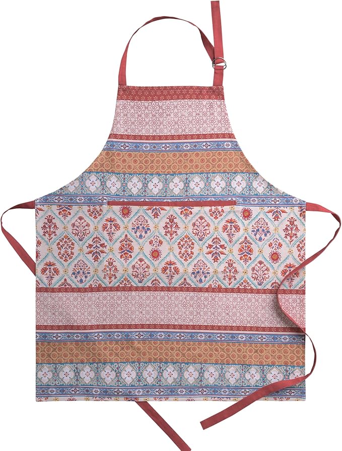 Maison d' Hermine 100% Cotton Apron for women with Pocket Kitchen Chef Apron for Men Cooking Gardening Server Waitress