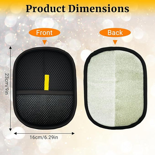 3Pack Upgraded Pet Hair Removal Glove for Dogs & Cats, Reusable Electrostatic Pet Hair Remover Glove for Couch, Furniture, Carpet & Car Seat, Best Grooming Gloves for Pets Hair Removal & Massage
