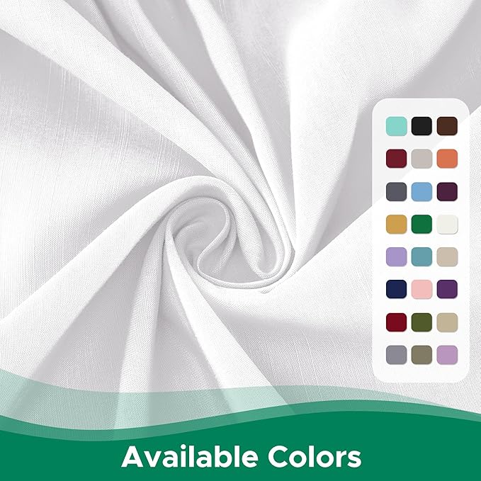 Biscaynebay Wrap Around Bed Skirts for King & Cal King Beds 22" Long Drop, White Adjustable Elastic Dust Ruffles Easy Fit Wrinkle Resistant Silky Luxurious Fabric Machine Washable