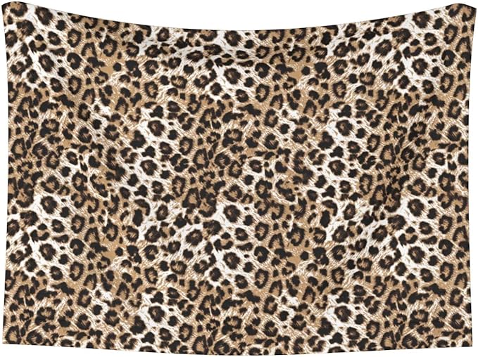 ENSFTF Pet Blanket,Warming Ultra Soft Warming Mat for Indoor Pet Beds & Furniture Reversible Blanket Machine Washable 27.6 * 19.7Inch,Leopard Print
