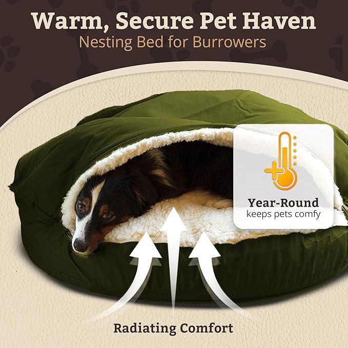 Small Snoozer Cozy Cave, Olive