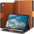 KingBlanc Case for iPad (A16) 11th Generation 11 Inch 2025, iPad 10th Gen 10.9 Inch 2022 with Pencil Holder, PU Leather Protective Cover, Auto Sleep/Wake, Viewing/Typing Angle, Magnetic Clasp, Brown