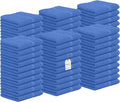 Avalon Towels Cotton Washcloths – (Pack of 60) Size 12x12 Inches, 100% Ring Spun Cotton, Soft & Absorbent Face Towels, Gym Towels, Hotel and Spa Quality, Reusable Fingertip Towels (Blue)