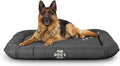 The Dog’s Bed Utility Waterproof Dog Bed, XL, Grey – Extra Large Outdoor Dog Bed for Big Dogs, Durable Oxford Fabric, Tough YKK Zippers, Washable Removable Reversible Cover