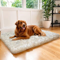 MAVERICK Premium Dog Bed, Orthopedic Dog Bed with High-Grade Memory Foam, Luxurious Faux Fur Sleep Surface, Water-Resistant Liner, Removable & Washable Cover, Non-Slip Bottom for Comfort & Support