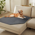 Luciphia 100% Waterproof Couch Cover Blanket for Dogs Anti-Slip Pet Couch Protector Sofa Mat Puppy Cat with Non-Slip Bottom, Grey, 40x50 Inch