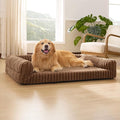 Bedsure Orthopedic Dog Beds for Extra Large Dogs, Waterproof Memory Foam XL Pet Bed with Sides, Non-Slip and Egg-Crate Foam Big Dog Couch Sofa with Washable Removable Corduroy Cover, Brown