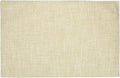 HARFINGTON 4pcs Linen Fabric Placemats 12" x 18" Polyester Rectangle Place Mats Machine Washable Heat Resistant Kitchen Table Mats for Outdoor Indoor Party Family Holiday, Yellow
