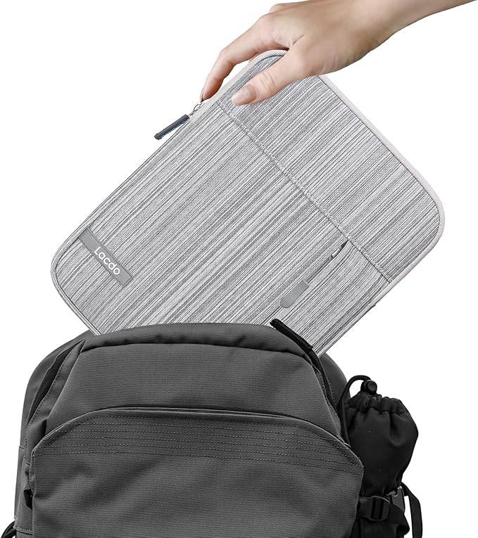 Lacdo Tablet Sleeve Case for 11 inch iPad A16 | 11 inch iPad Pro M5 M4 | 11 Inch ipad Air M3 M2 | 10.9" ipad/ipad Air | 10.2" IPad | 10.5" IPad Pro | Samsung Galaxy Tab A9+ Protective Bag, Dark Gray