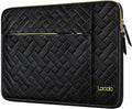 Lacdo 13 Inch Laptop Sleeve Case for 13 inch New MacBook Air M4 A3240 2025, M3 A3113, M2 A2681, M1 A2337 A2179 A1932 2024-2018 | 13" MacBook Pro M2/M1 A2338 A2251 A2289 Computer Bag, Elegant Black