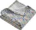NTBAY 2 Layer Muslin Cotton Baby Swaddle Blanket, 30x40 Soft and Breathable Receiving for Newborns and Infants, Perfect for Crib, Stroller, Travel, Lightweight Nursery Blanket, Retro Floral Botanical