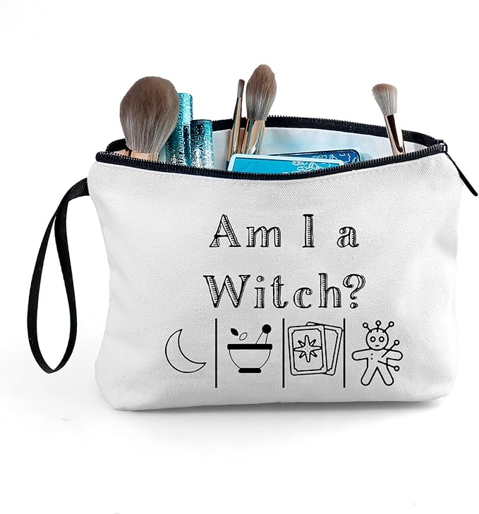 Small Goth Witchy Gifts for Women Witchcraft Cosmetic Makeup Bags for Women for Purse