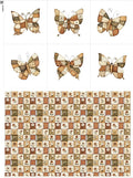 Cotton Patchwork Quilting Fabric Panel – 155×100 cm, 100% Cotton, Made in Türkiye (PRT_KUP 01-001) (Kup 01-031, Fabric Panel 53x155cm)