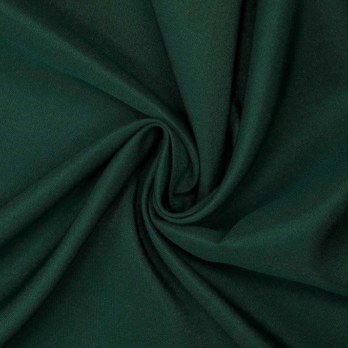 Gee Di Moda Rectangle Tablecloth - 90 x 156 Inch Hunter Green Table Cloth for 8 Foot Tables with Floor-Length Drop - Heavy Duty Washable Fabric for Holiday Party, Dinner, Weddings & Baby Shower