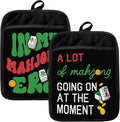 Mahjong Gifts Pot Holders for Kitchen，Mahjong Gifts for Women，Funny Oven Mitts,Cute Pot Holders,Funny Kitchen Decor,Potholder(Color-06)