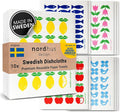 Nordhus Design Swedish Dishcloths, 10 Reusable Paper Towels, Made in Sweden - Reusable, Washable Cellulose Cotton Kitchen Cloths - Biodegradable, Absorbent & Quick Drying