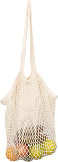 Best Farmers Market Bags - Sturdy Organic Cotton Mesh Tote for Grocery, Beach, Produce, Fruit & Vegetable Storage - Lightweight Fish Net Bag (1 Bag)