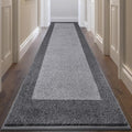 DOMUSTEX Machine Washable Runner Rug 32" x 120", Non Slip Kitchen Mat for Floor, Absorbent Entryway Rug for Kitchen, Bedroom, Living Room, Hallway, Door (Roll Packing)