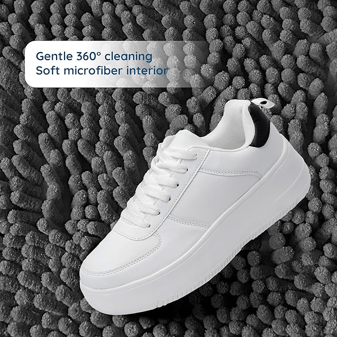 SURGEWARE Washing Machine Shoe Bags 2 PCS - Keep Your Shoes Clean & Protected - Durable Fiber Material - Reusable, Lightweight, and Convenient for Easy Laundry Washing & Drying
