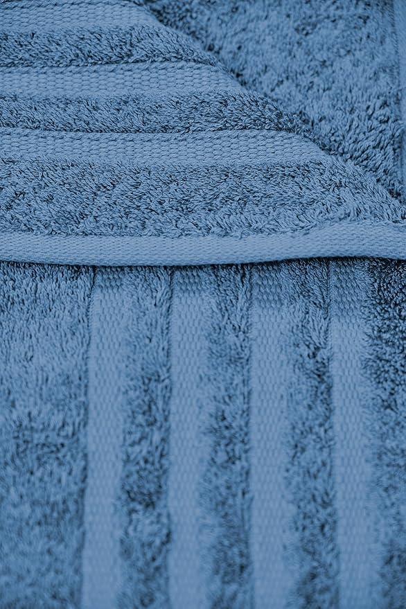 Texmpire Luxury Bath Sheets, 2 Extra Large (40x65 Inches), Highly Absorbent, Quick Dry, Premium, Plush, 100% Organic Turkish Cotton, Blue