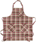 Solino Home Linen Bib Apron for Men & Women - 33 x 30 Inch Kitchen Apron with Front Pockets - Handcrafted from European Flax