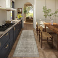 Washable Runners for Hallways Kitchen Rug: 2'6"x8' Runner Rugs Stain Resistant Non Slip Low Pile Soft Carpet Runners for Hallways Bedroom Entryway Indoor Beside Bathroom Laundry Room
