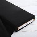 Threadart Linen Fabric by The Yard - Premium Cotton Linen Fabric for Embroidery, Cross Stitch, Apparel, Canvas, Home Décor - 55" Width - Black