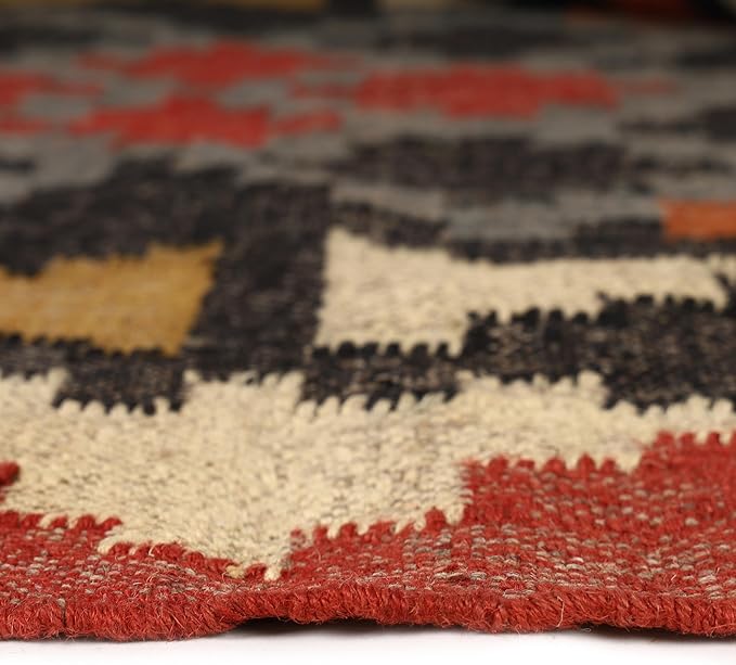 Klim Wool Jute Rug – Handwoven Elegance and Durability (Design 3)