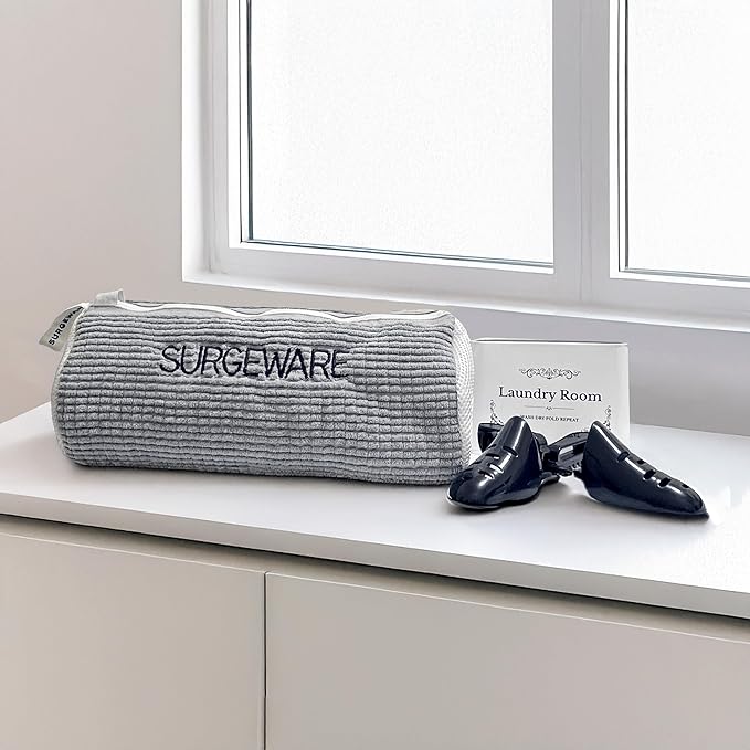 SURGEWARE Washing Machine Shoe Bags 2 PCS - Keep Your Shoes Clean & Protected - Durable Fiber Material - Reusable, Lightweight, and Convenient for Easy Laundry Washing & Drying