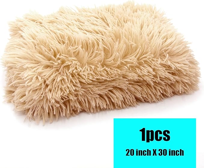 Petbuy Pet Dog Bed Blankets, Fluffy Fleece Dog Throw Blankets Sleep Mat,Soft Puppy Blankets Cat Kitten, S M L XL,Fuzzy Reversible Sherpa Blanket for Bed, Couch, Sofa, Travel,Washable & Lightweight